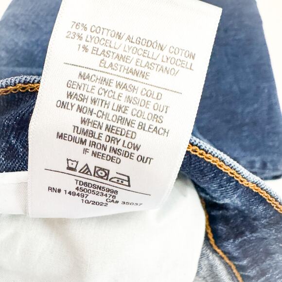 Joe's The Honor High Rise Vintage Straight Dark Button Fly Denim Jeans Size 28 - Picture 6 of 8